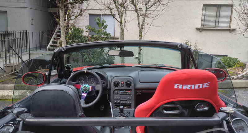 I’m loving the red on red, but everything else in the interior will be staying black. Also, the Brides are so much more comfortable than the stock seats it’s almost unbelievable.